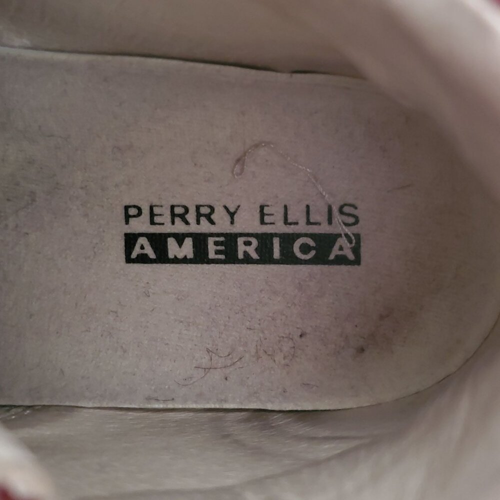 Perry Ellis America Women's Dimension Lea Nubuck Lace-Up Ankle Boots Cherry 8.5 - Picture 9 of 10